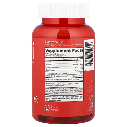 Goli Nutrition Apple Cider Vinegar 60 Gummy
