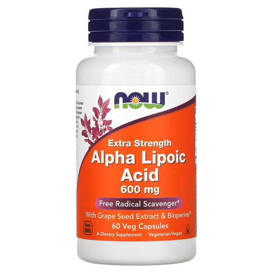 NOW ALPHA LIPOIC ACID 600 MG 60 CAPSULES