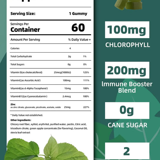 ORGMO CHLOROPHYLL 60 GUMMIES