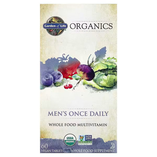 GARDEN OF LIFE MENS ONCE DAILY 60 TABLETS