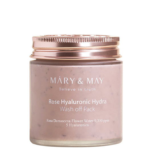 MARY&MAY ROSE HYALURONIC HYDRA WASH OFF PACK 125G
