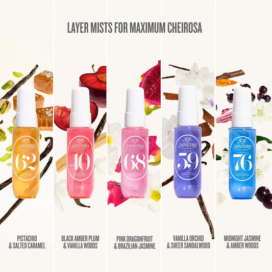 SOL DE JANEIRO CHEIROSA PERFUME MIST SET 5 PCS