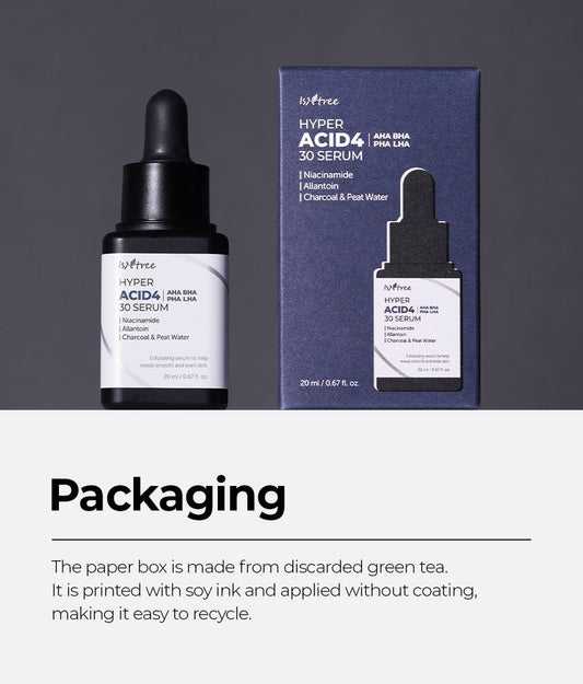 Isntree Hyper Acid 4 AHA BHA PHA LHA 30 Serum 20ML