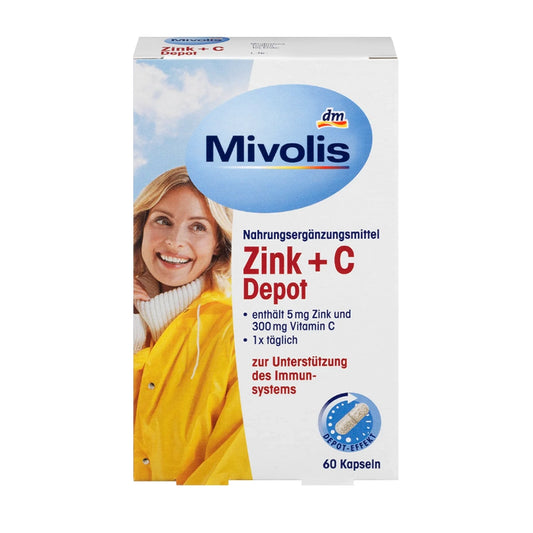MIVOLIS ZINC+C 60 CAPS