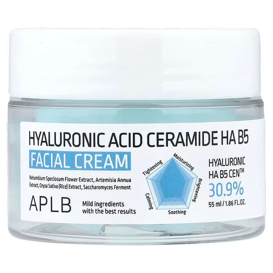 APLB Hyaluronic Ceramide HA B5 Facial Cream (55ml)