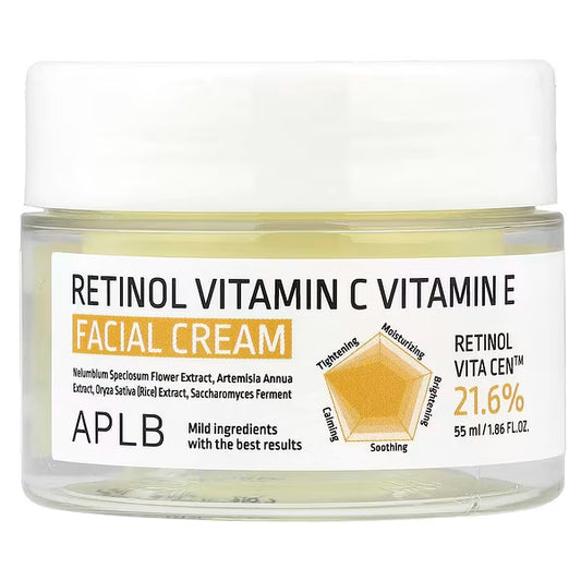 APLB Retinol Vitamin C Vitamin E Facial Cream (55ml)