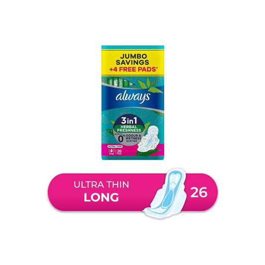 Always Ultra 3 In 1 Jumbo Savings Long 26 P