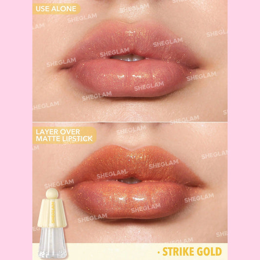 Sheglam Jelly Wow Lip Oil Strike Gold