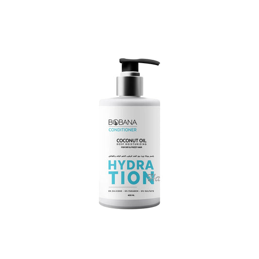 Bobana Hydration Deep Moisturizing Hair Conditioner with Coconut Oil for Dry & Frizzy Hair - silicone free, parabens free, sulfate free 400 ML