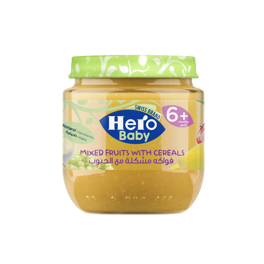 Hero Baby Mixed Fruits with Cereal Puree (6+ Months) 125 gr