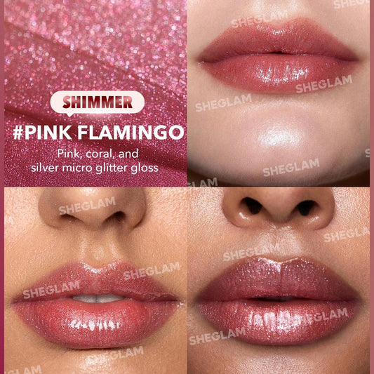 Sheglam Shimmer Lip Plumper Pink Flamingo