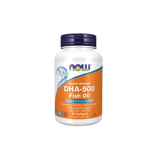 Now DHA-500 Supports Brain 90 Soft Gels