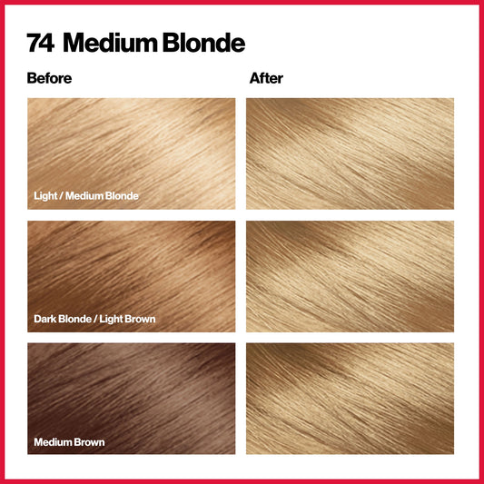 Revlon Color Silk Medium Blonde NO 74