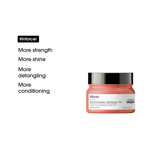 L'Oreal Professional Inforcer Strengthening & Anti-Breakage Mask with Biotin & Vitamin B6 for Fragile Hair 250 ML