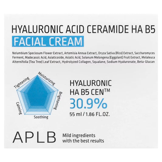 APLB Hyaluronic Ceramide HA B5 Facial Cream (55ml)