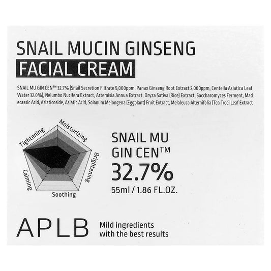 APLB Snail Mucin Ginseng Facial Cream (55ml)