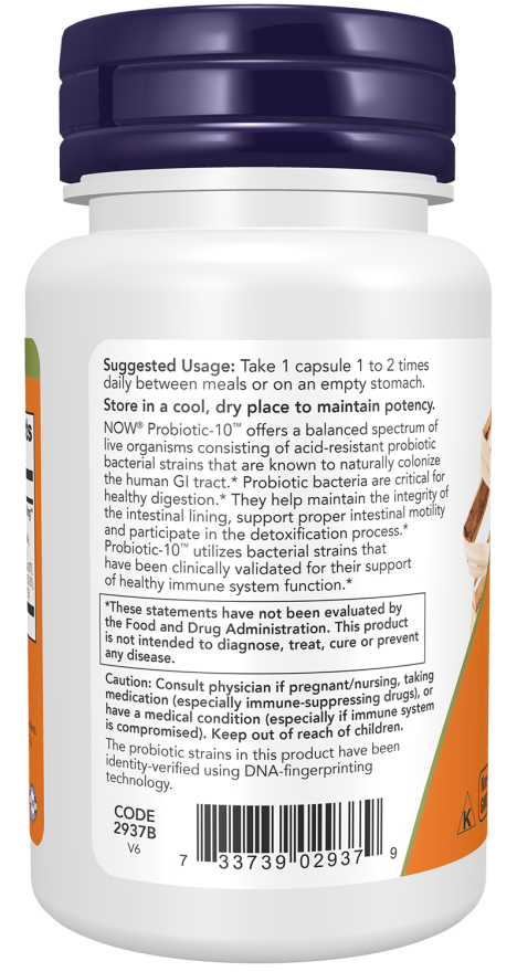 NOW Probiotic-10 25 Billion 30 Capsules