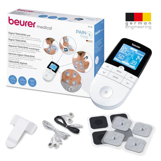 Beurer EM 49 Digital TENS & EMS Massage & Relaxation Stimulator for Muscle Training & Pain Relief