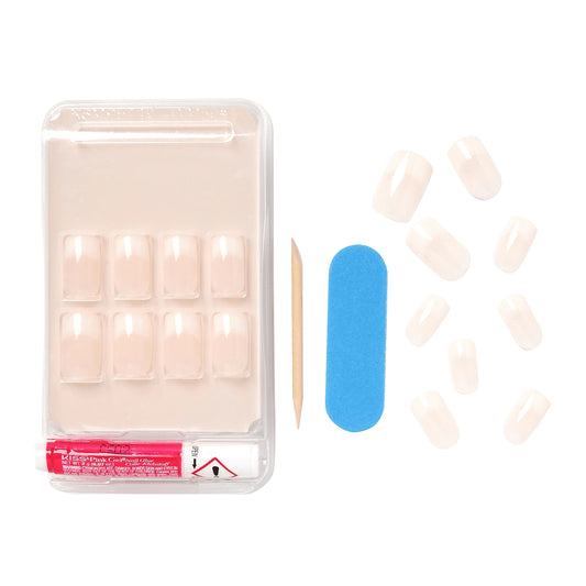 KISS ACRYLIC FRENCH NUDE 28 NAILS 64268