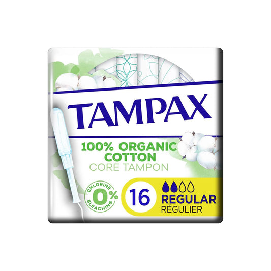 TAMPAX COTTON PROTECTION 100 % REGULAR 16