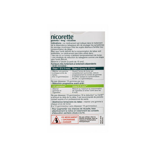 Nicorette Classique 4 Mg 105 Pcs