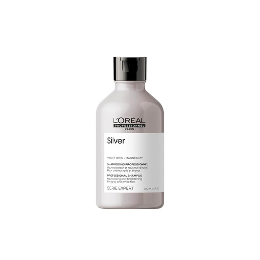 L'Oreal Professional Silver Shampoo with Magnesium & Violet Dyes for White & Gray Hair 300 ML