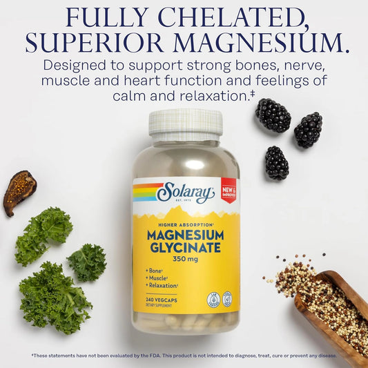 SOLARAY MAGNESIUM GLYCINATE 350 MG 120 CAPS