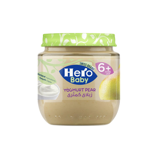 Hero Baby Yogurt Pear Puree (6+ Months) 125 gr