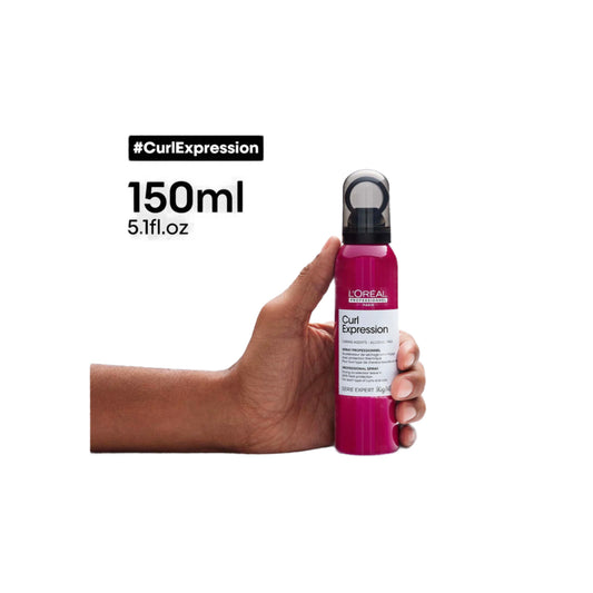 L'Oreal Professional Curl Expression Drying Accelerator Leave-In Hair Spray with Caring Agents for Curls & Coils 150 ML