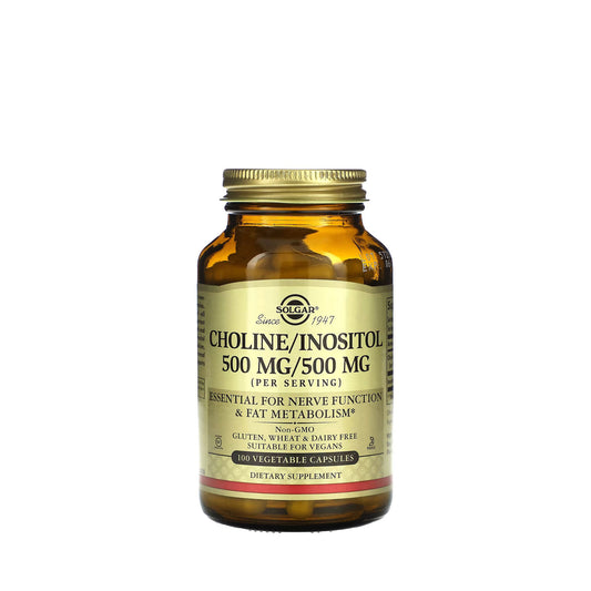 Solgar Choline Inositol 500 MG 100 Capsules IMP++