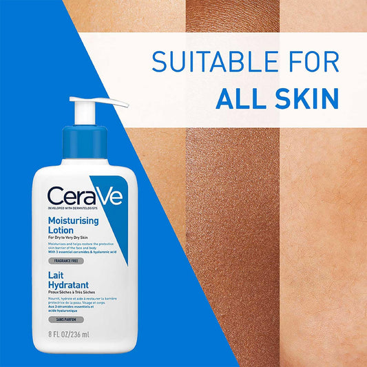 Cerave Moist Cream Dry Skin Relief 236 Ml