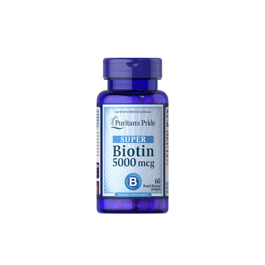 PURITANS PRIDE BIOTIN 5000MCG 60CAP