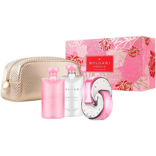 Bvlgari Omnia Pink Sapphire Eau de Toilette, Body Lotion & Shower Gel Gift Set