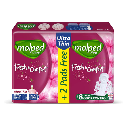 Molped Fresh&Comfort Ultra Thin Extr Long 14Pad