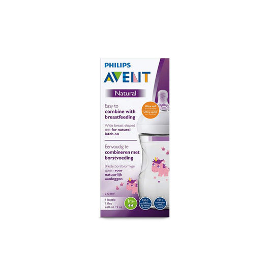 PHILIPS AVENT BIBERON NATURAL 1M+ 260ML 6557