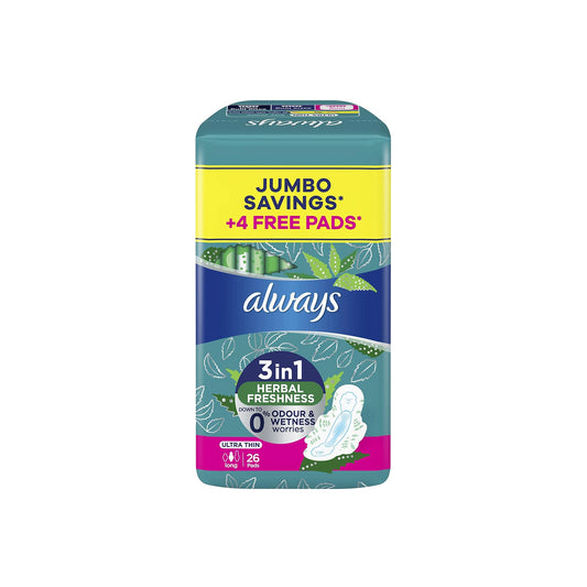 Always Ultra 3 In 1 Jumbo Savings Long 26 P