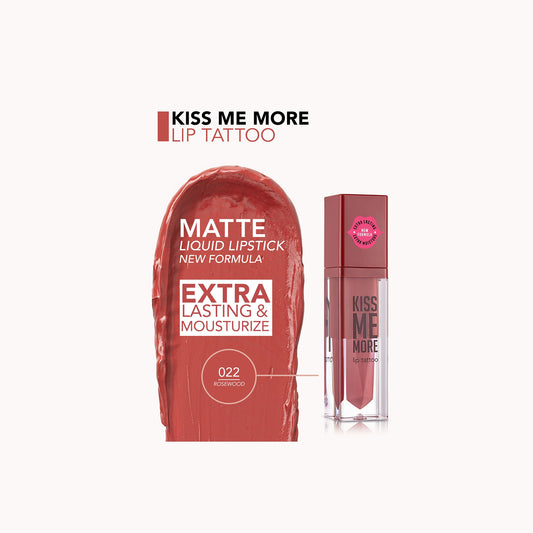 FLORMAR KISSME MORE LIP TATTOO ROSEWOOD 022 3.8 ML