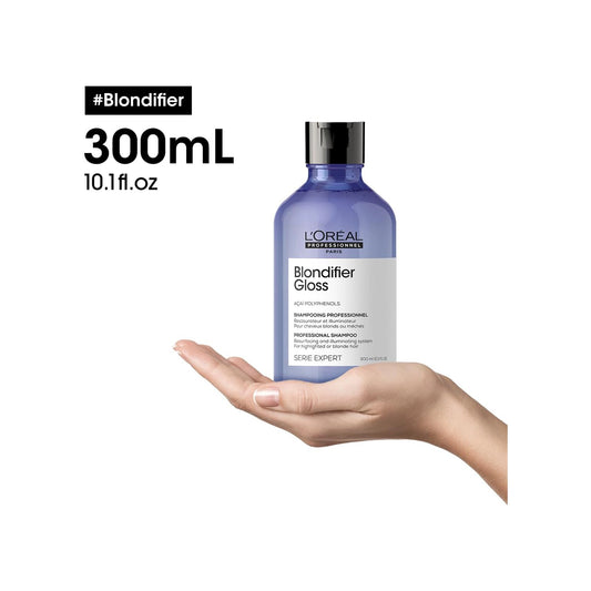 L'Oreal Professional Blondifier Gloss Resurfacing & Illuminating Shampoo with Acai Polyphenols 300 ML