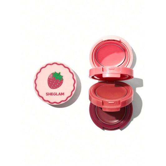 Sheglam Strawberry Cheek & Lip Cream Stack