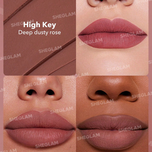 Sheglam Long Lasting Matte Lipstick High Key