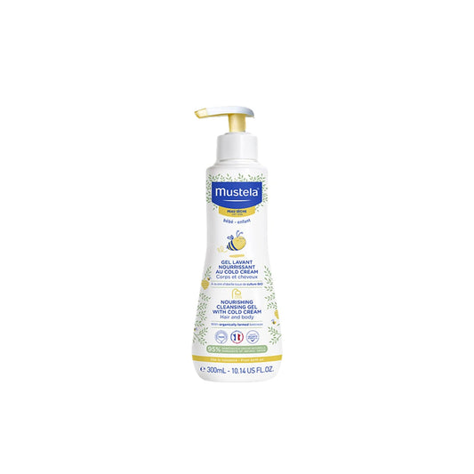 Mustela Nourishing & Cleansing Hair & Body Gel with Beeswax for Dry Skin (0+ Months) 300ml