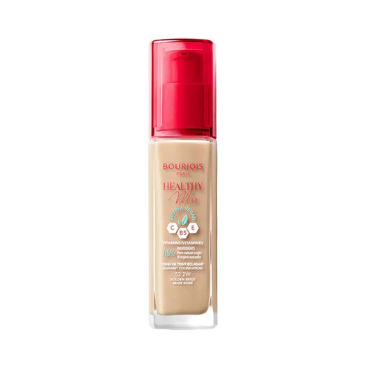 Bourjois Healthy Mix Radiant Liquid Foundation with Vitamin C, E & B5 Golden Beige 52.2W