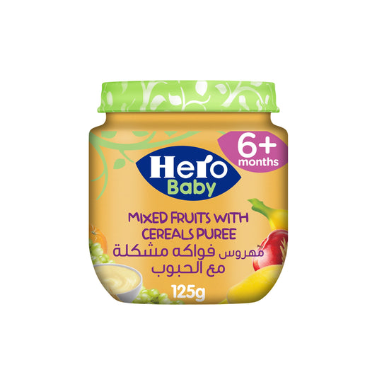 Hero Baby Mixed Fruits with Cereal Puree (6+ Months) 125 gr