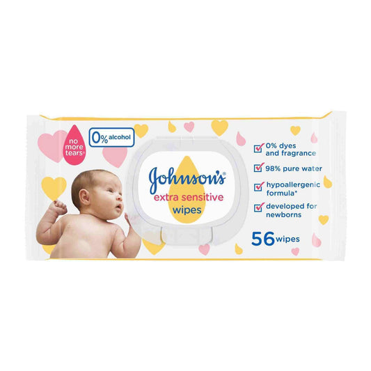 J&J WIPES EXTRA SENSITIVE 56 wipes