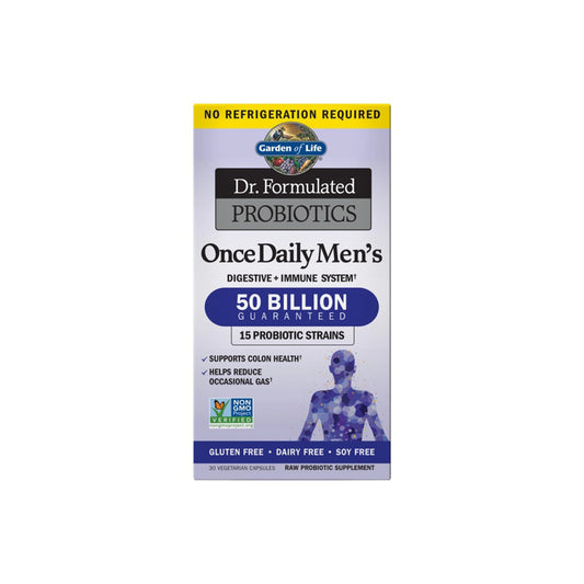 Garden of Life Dr.Formulated Once Daily Men's Raw Hypoallergenic Probiotic Supplement 30 capsules