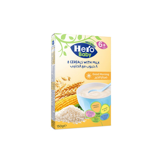 Hero Baby Good Morning 8 Cereal with Milk (6+ Months) 150 gr