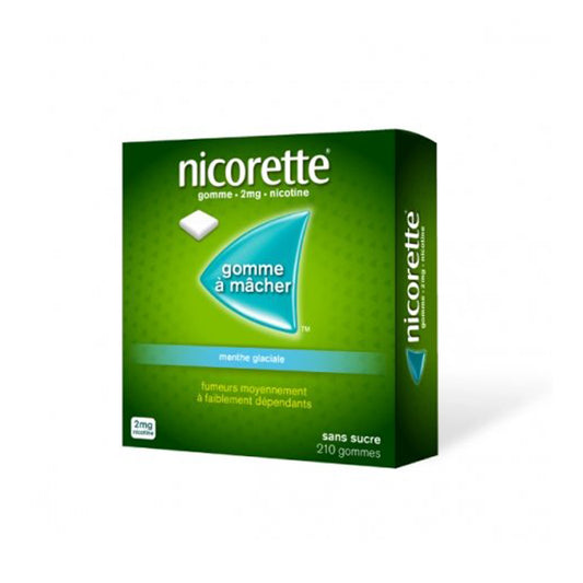 Nicorette Menth Glacial 2 Mg Gum 210 Pcs