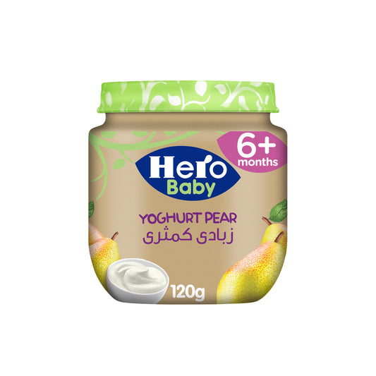 Hero Baby Yogurt Pear Puree (6+ Months) 125 gr