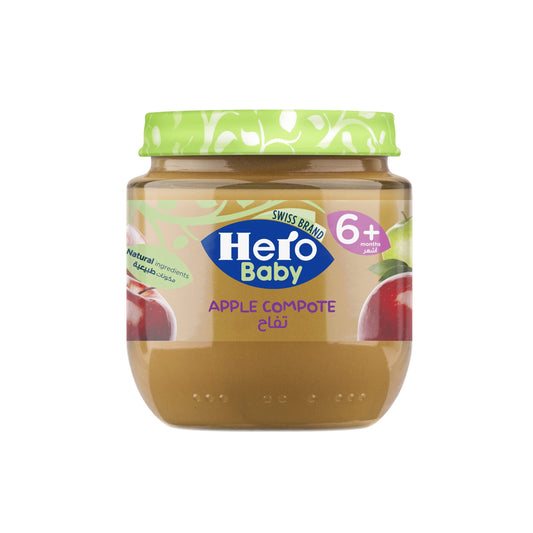 Hero Baby Apple Compote Puree (6+ Months) 125 gr