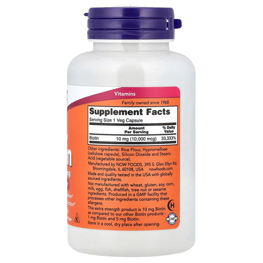 NOW Biotin 10000 mcg Caps